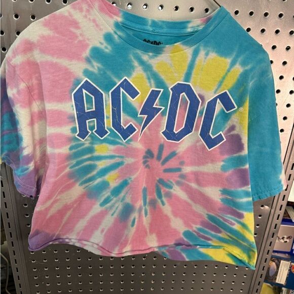 Vintage Ac Dc short t-shirt great condition tie die - Picture 1 of 6